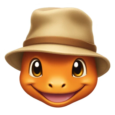 Charmander wearing hat sticker