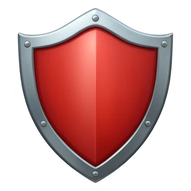 Red shield sticker