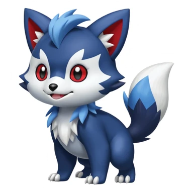 Oshawott-Zoroark-Meowstic-fusion sticker