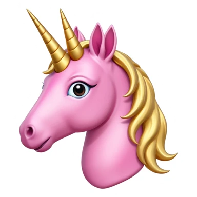 Unicorn pink with horn  sticker