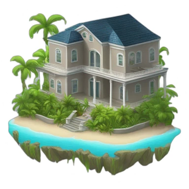 Gay home island mansion complex  sticker