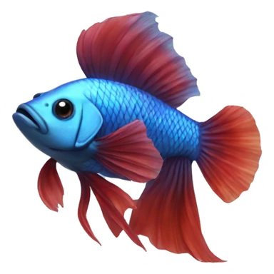 Beta fish sticker