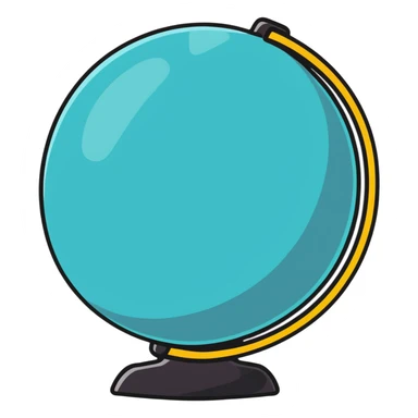 cartoonish globe sweating with high temperature sticker