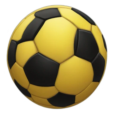 yellow and black soccer ball sticker