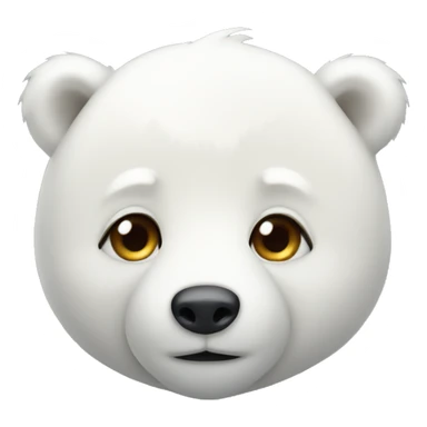 Cute polar bear sticker