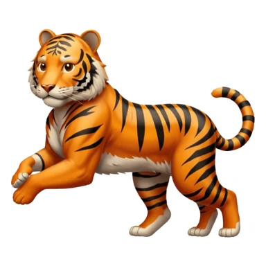 High resolution of a runnig tigar sticker