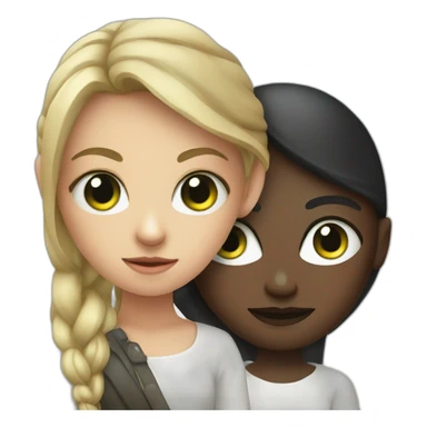 Girl and evil eye  sticker