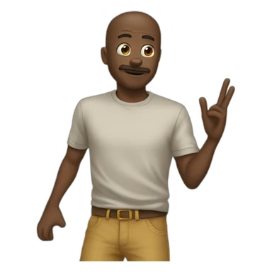 Caca qui fait un dab sticker