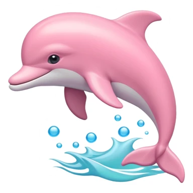 Pastel-pink-colors-dolphin sticker