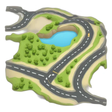 road map Step by step sticker