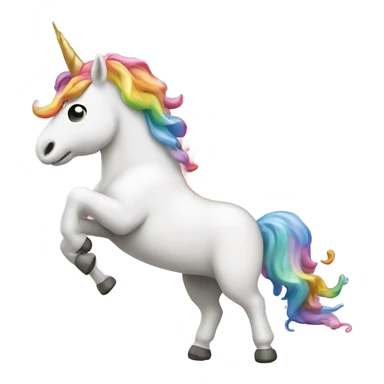 unicorn throwing up a rainbow sticker
