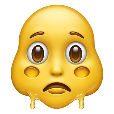 melting face emoji sticker