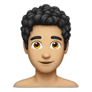 brazilian-white-guy-black-hair sticker