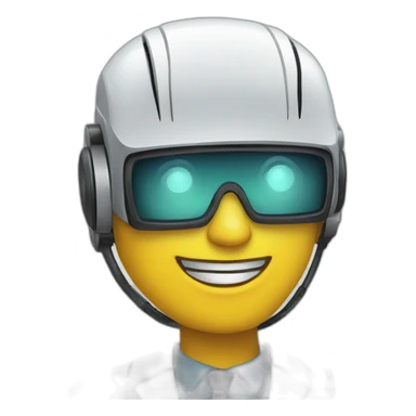 robot sales agent sticker