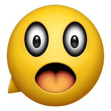 Pac-Man which just has two black dots as the eyes and a wide open mouth which is just pitch black sticker