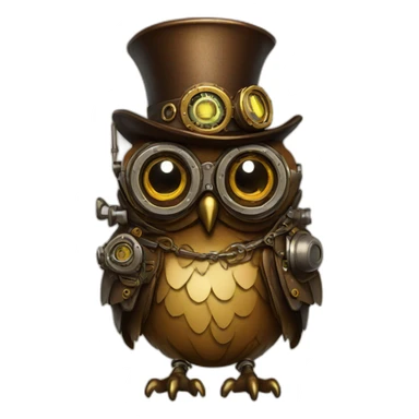 steampunk-owl sticker