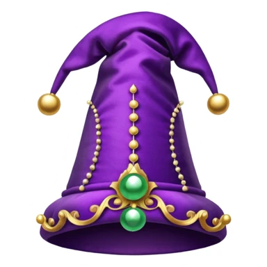 purple jester hat sticker