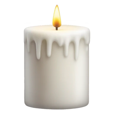 White candle  sticker
