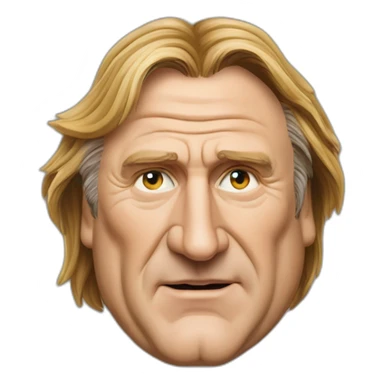 Gérard Depardieu gros ventre  sticker