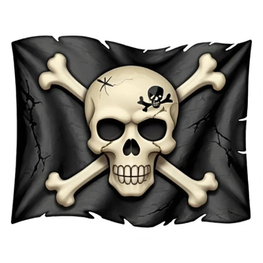 scissoring pirate flag sticker