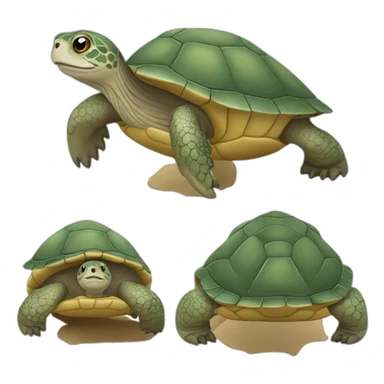 Tortue sur loutre sticker