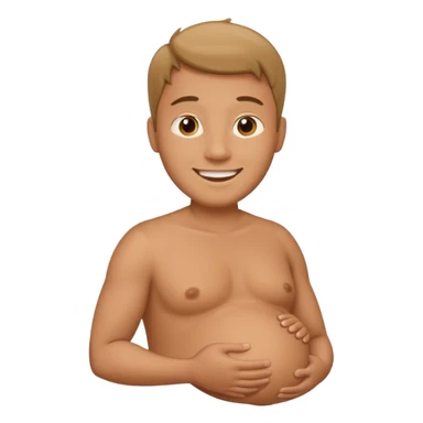 male pregnant sticker