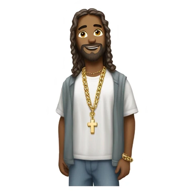 Hip hop Jesus sticker