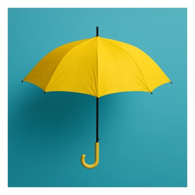 yellow umbrella sticker