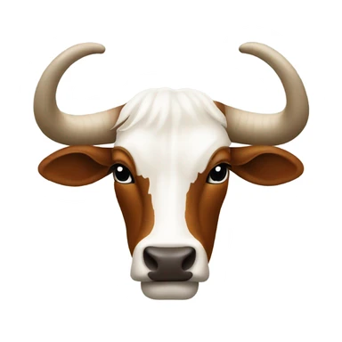 Longhorn upside down  sticker