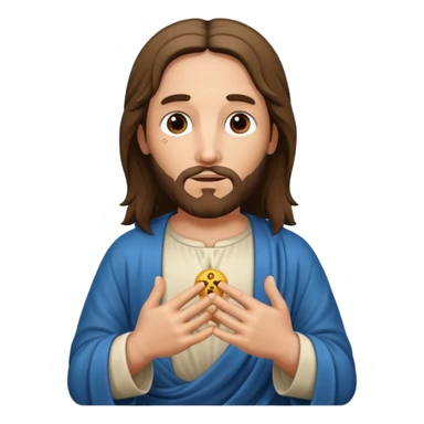 Jesus Christ with holes in his hands sticker