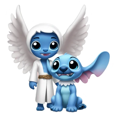 Angel & Stitch  sticker