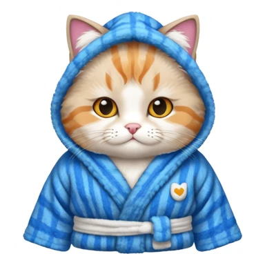 scottish cat with bathrope sticker