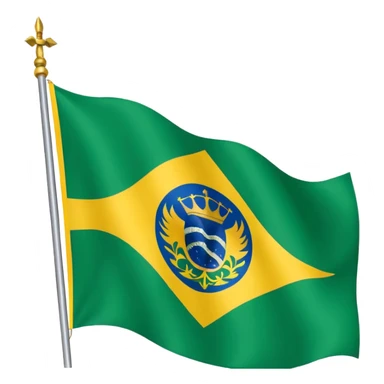 Crie um emoji da bandeira do Imperio do brasil realista estilo a que já existe no WhatsApp do brasil sticker