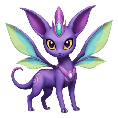 Meloetta-Delcatty-Espeon-Spyro-Toothless-Stitch-Pokémon-Fakémon-creature-hybrid sticker