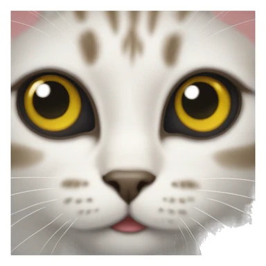 cat with googly eyes  sticker