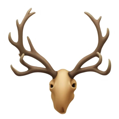 Branch Elk antler big without skull sticker