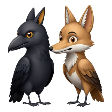  Coyote and Crow sticker