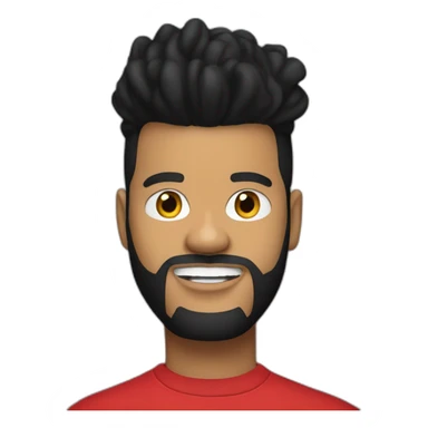 TheWeeknd with red teeshirt sticker