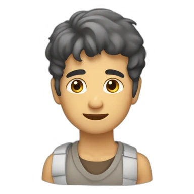 Üzgün ve dalgın sticker