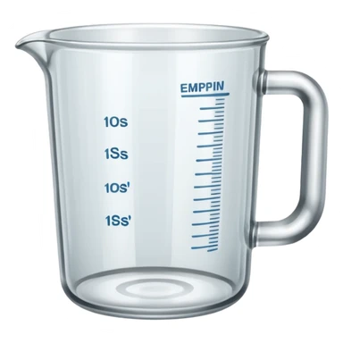 Measuring cup glass sticker