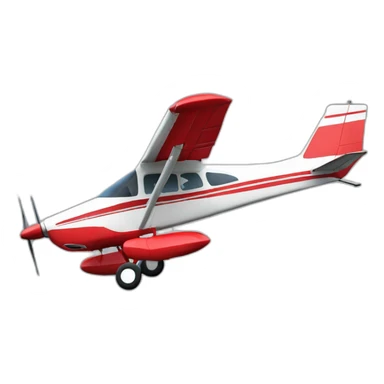 cessna 172, red sticker