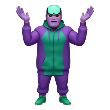 Thanos in squid game sticker