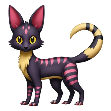  Salandit-Umbreon-Genet-Noivern-Noibat-Serval-Hybrid (Full body) sticker