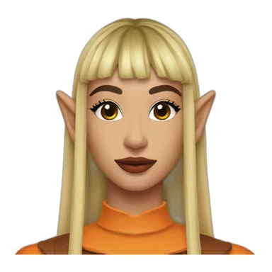 hailey bieber elf halloween sticker
