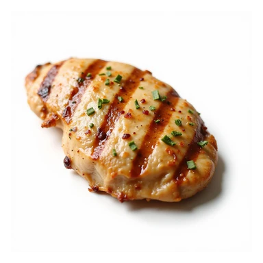 grilled chicken breast isolated, no background, realistic style, natural details sticker