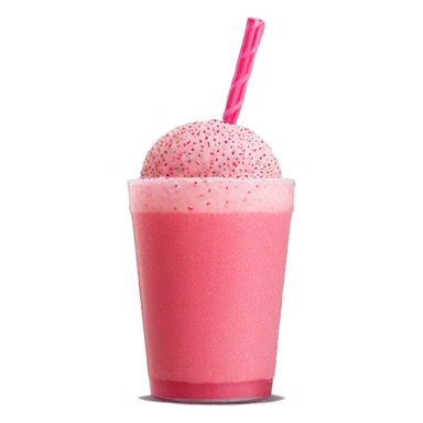 A strawberry Matcha drink with pink pop rock sprinkles on top sticker