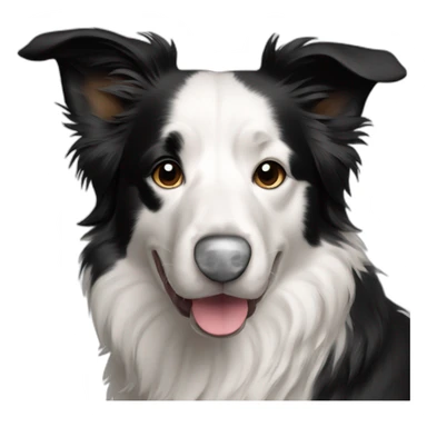dog mixed border collie sticker