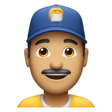 Hombre con gorra predicando sticker