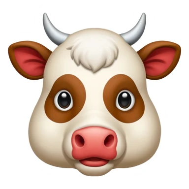 Vaca escocesa de las tierras altas donde no se le ven los ojos sticker