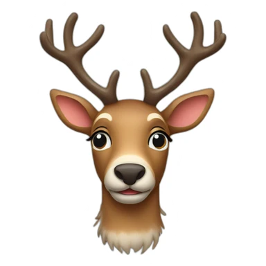 christmas reindeer sticker